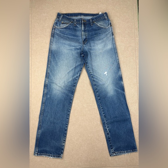 Dickies Jeans Men's Size‎ 34 Blue Slim Straight Leg High Rise Medium Wash Denim - Picture 1 of 9